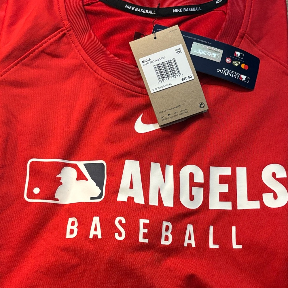 Nike Red Angels Baseball Tee